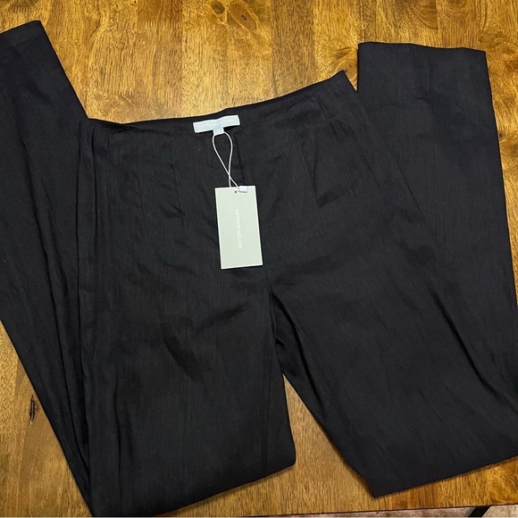 NWT Antonio Melani Kendall Linen Trouser Career Core Pants Navy Size 2 - Picture 10 of 14